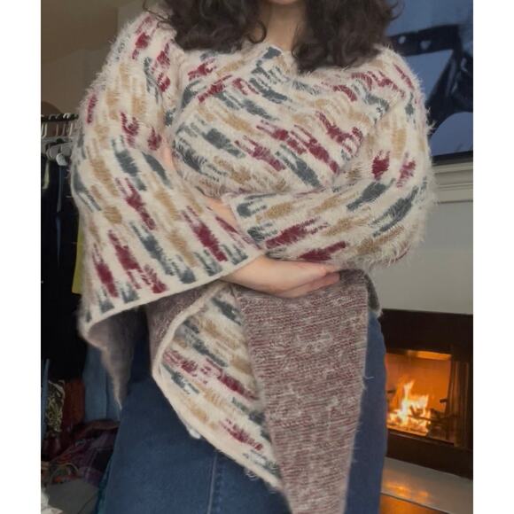 Amazing Earthy Boho Chic Comfy Oversized Poncho - Picture 7 of 7